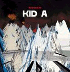 A picture of the album 'Kid A' by Radiohead